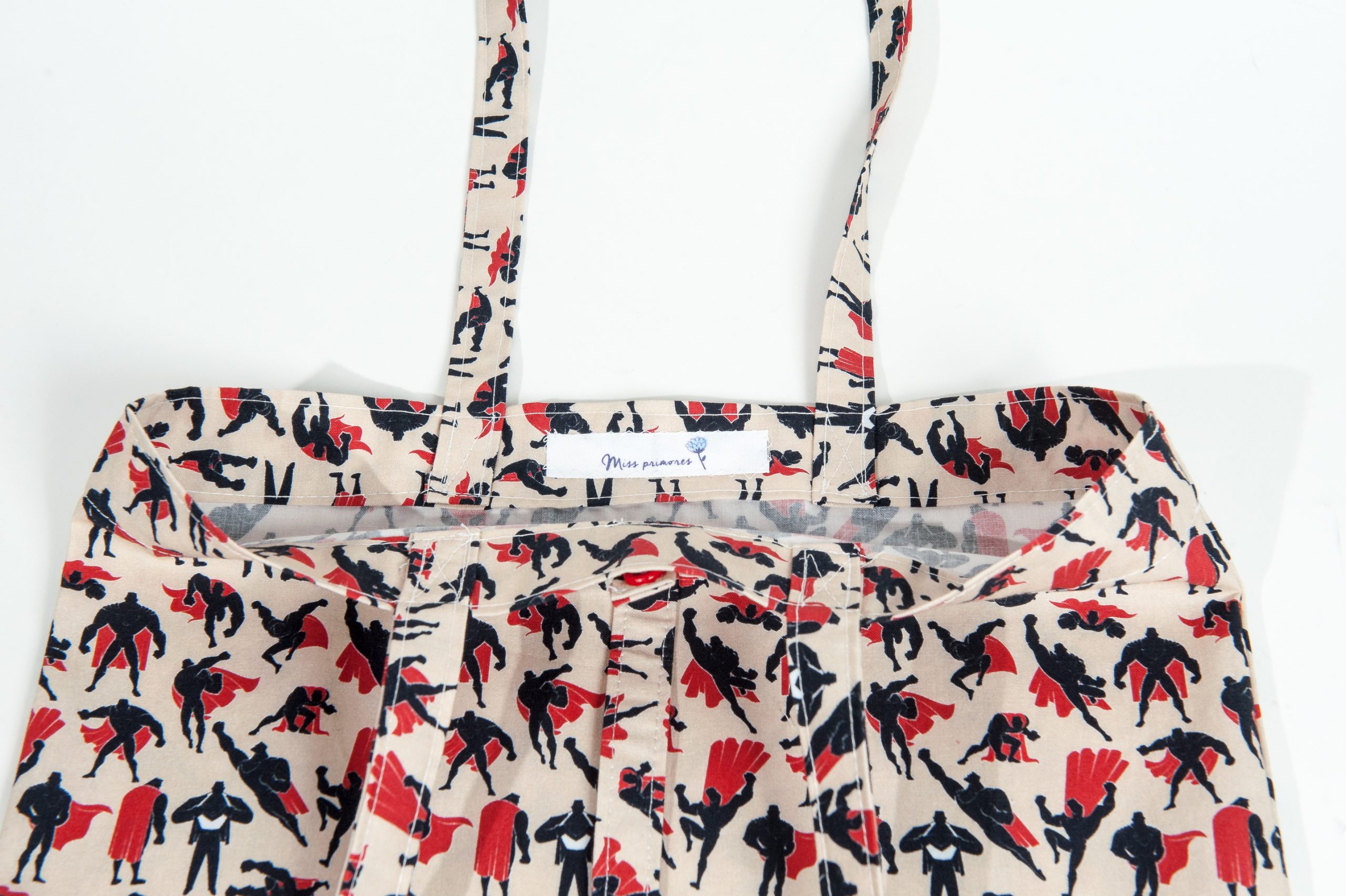 bolsa de tela plegable superheroes